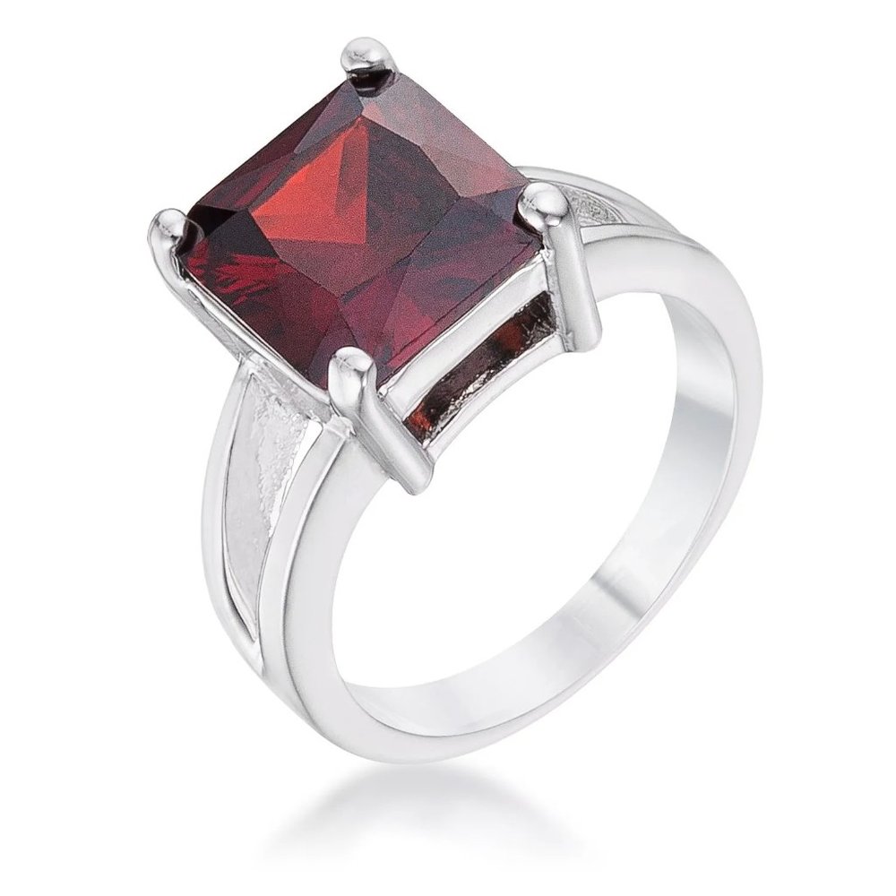 5 Carat Garnet Gypsy Ring